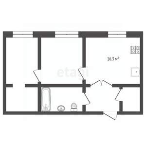 2-к квартира, вторичка, 68м2, 3/9 этаж