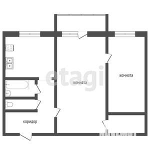 2-к квартира, вторичка, 44м2, 3/4 этаж