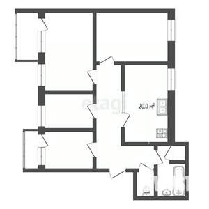 4-к квартира, вторичка, 98м2, 3/3 этаж