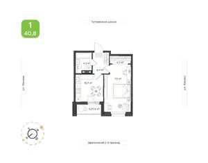 1-к квартира, вторичка, 41м2, 9/9 этаж