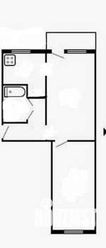 2-к квартира, вторичка, 45м2, 5/5 этаж