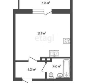 Студия квартира, вторичка, 30м2, 8/11 этаж