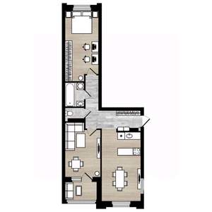 2-к квартира, вторичка, 61м2, 4/7 этаж