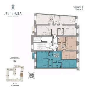 1-к квартира, вторичка, 39м2, 3/5 этаж