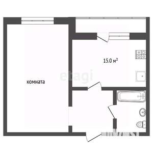 1-к квартира, вторичка, 40м2, 5/17 этаж