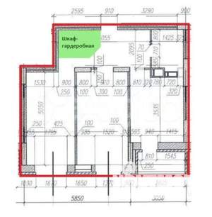 2-к квартира, вторичка, 53м2, 15/17 этаж