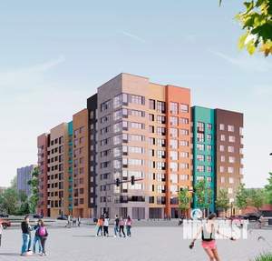 1-к квартира, строящийся дом, 44м2, 7/10 этаж