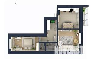 2-к квартира, сданный дом, 65м2, 20/20 этаж