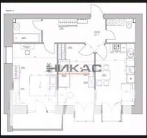 2-к квартира, вторичка, 61м2, 3/6 этаж