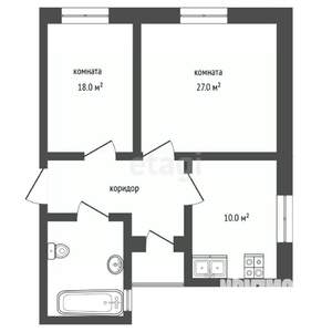 2-к квартира, вторичка, 56м2, 3/5 этаж