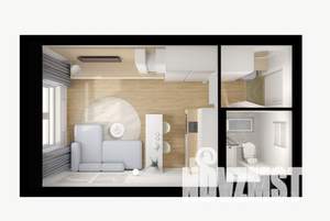 Студия квартира, вторичка, 20м2, 10/17 этаж