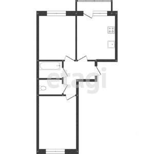 2-к квартира, вторичка, 66м2, 5/5 этаж