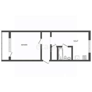 1-к квартира, вторичка, 37м2, 4/10 этаж