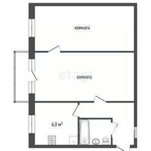 2-к квартира, вторичка, 45м2, 4/5 этаж