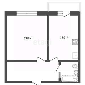 1-к квартира, вторичка, 40м2, 4/25 этаж