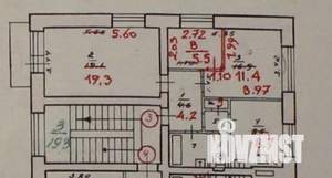2-к квартира, вторичка, 56м2, 2/4 этаж