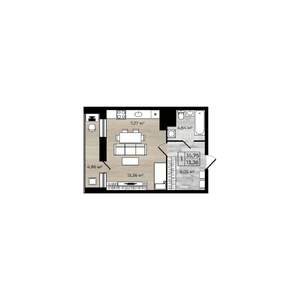 Студия квартира, вторичка, 36м2, 2/18 этаж