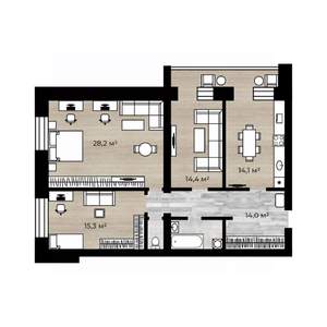 3-к квартира, вторичка, 91м2, 5/9 этаж