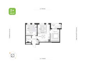 3-к квартира, вторичка, 65м2, 3/9 этаж