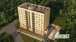 1-к квартира, строящийся дом, 38м2, 4/9 этаж