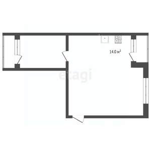 1-к квартира, вторичка, 67м2, 1/3 этаж