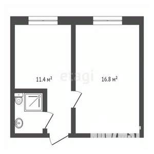1-к квартира, вторичка, 28м2, 8/9 этаж