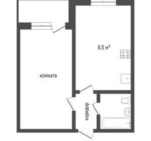 1-к квартира, вторичка, 30м2, 3/9 этаж