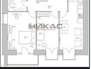 2-к квартира, вторичка, 61м2, 3/6 этаж