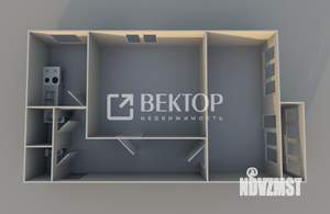 2-к квартира, вторичка, 44м2, 10/12 этаж