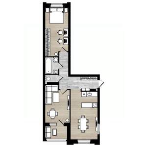 2-к квартира, вторичка, 60м2, 5/7 этаж