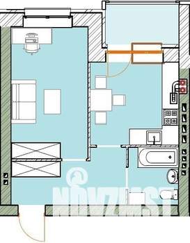 1-к квартира, вторичка, 40м2, 3/4 этаж