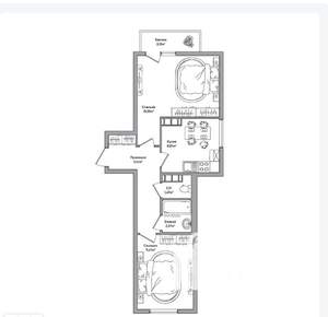 2-к квартира, вторичка, 48м2, 2/18 этаж