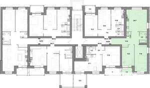 2-к квартира, строящийся дом, 79м2, 4/4 этаж
