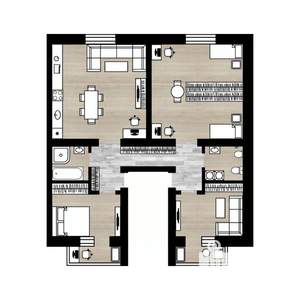 3-к квартира, вторичка, 97м2, 2/3 этаж