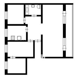 4-к квартира, вторичка, 101м2, 3/10 этаж