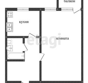 1-к квартира, вторичка, 31м2, 2/5 этаж