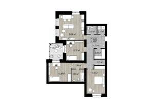 3-к квартира, строящийся дом, 110м2, 2/4 этаж