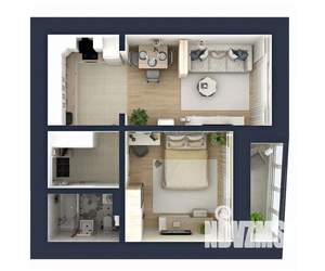 1-к квартира, сданный дом, 53м2, 9/18 этаж