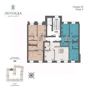 1-к квартира, вторичка, 47м2, 2/5 этаж