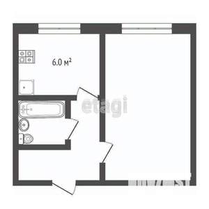 1-к квартира, вторичка, 22м2, 3/9 этаж