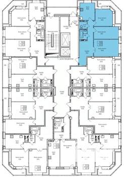 3-к квартира, строящийся дом, 74м2, 4/17 этаж