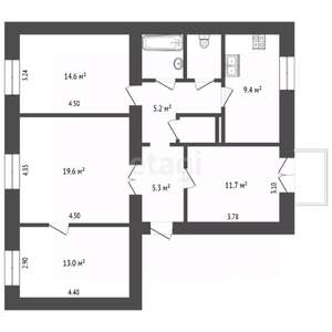 4-к квартира, вторичка, 86м2, 4/5 этаж