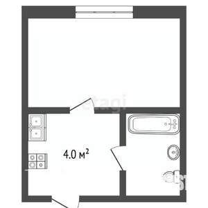 1-к квартира, вторичка, 13м2, 1/5 этаж