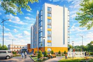 1-к квартира, строящийся дом, 41м2, 6/8 этаж