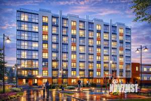 1-к квартира, строящийся дом, 39м2, 4/8 этаж