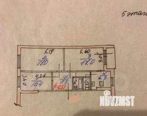 3-к квартира, вторичка, 63м2, 5/5 этаж