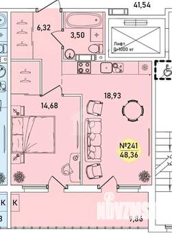 2-к квартира, вторичка, 48м2, 8/9 этаж