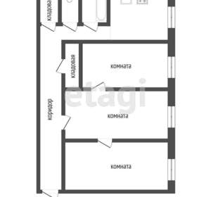 3-к квартира, вторичка, 91м2, 4/4 этаж