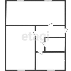 2-к квартира, вторичка, 43м2, 1/5 этаж