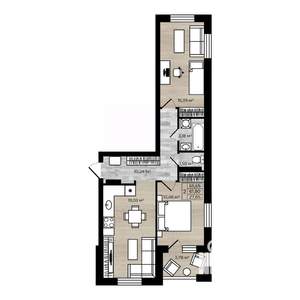 2-к квартира, вторичка, 60м2, 2/7 этаж